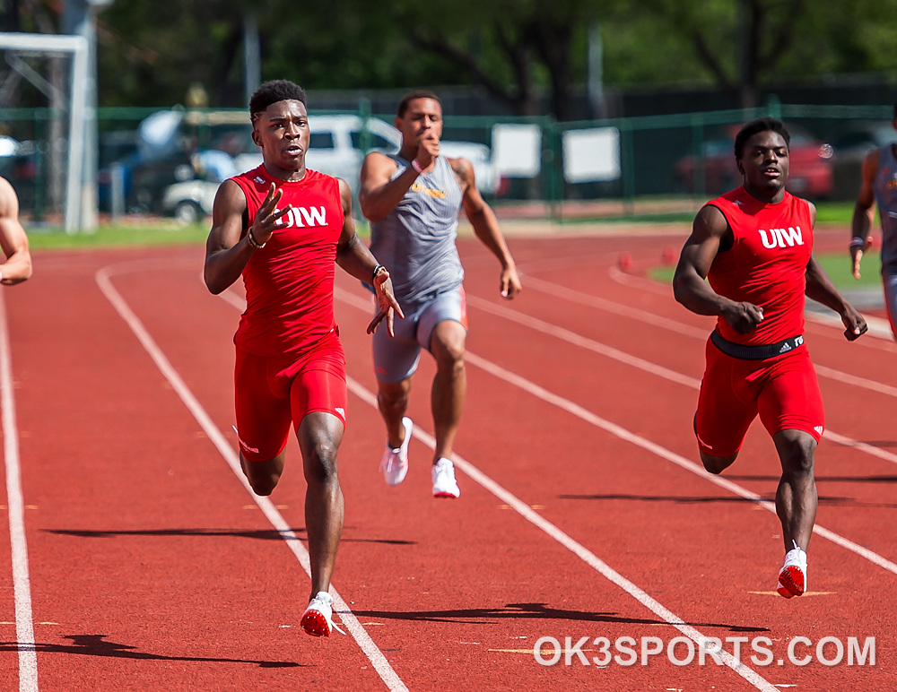 OK3Sports coverage of the NCAA Div 1 Track & Field UIW Quad meet