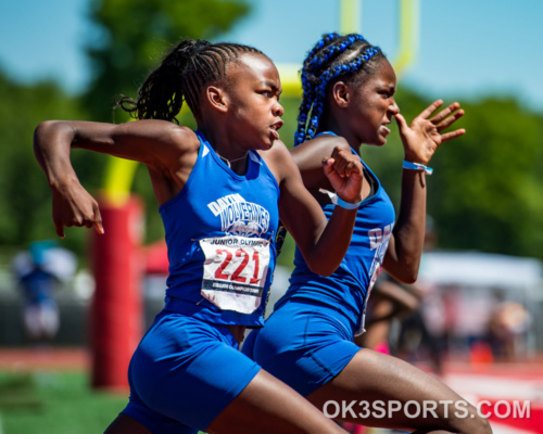 Dayton Wolverines Track Club 10-year-old competing for a USATF Junior