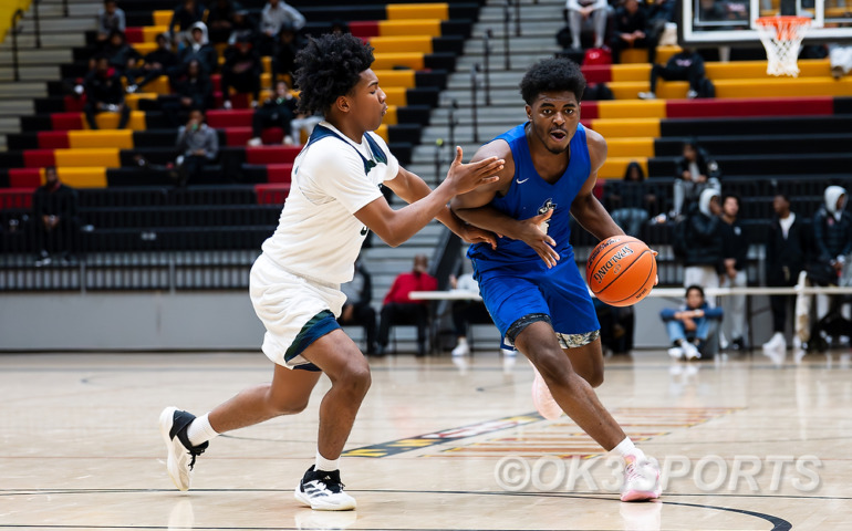 OK3Sports coverage of the DMV Tip Off Classic featuring Friendship Tech (DC), Arch Bishop Carroll, Highland School, St’John’s, Riverdale Baptist, Frederick Douglas and many more on Saturday, December 21, 2024, at North Point Hgh School in Waldorf, MD. Photo: OK3Sports/Olen Kelley III